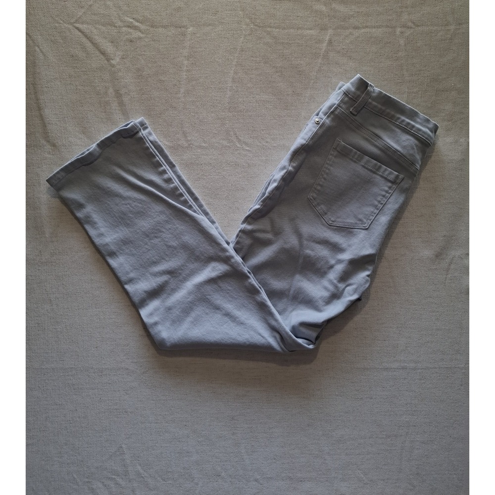 Gloria Vanderbilt Straight‎ Leg Gray Stretch Jeans Classic Casual Chic 12 Petite